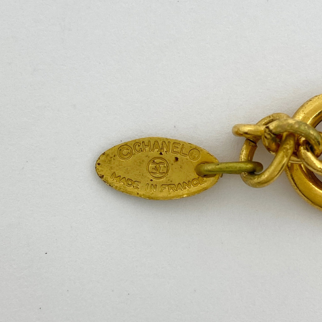 シャネル ココマーク チェーン ネックレス ラウンド ネックレス GP ゴールド レディース 【中古】bracc