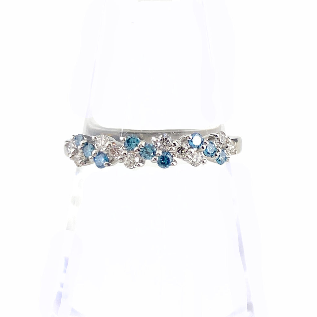 メレダイヤ デザインリング プラチナ 指輪 トリートメントダイヤ リング 11.5号 Pt900 ダイヤモンド レディース 【中古】nbjwl