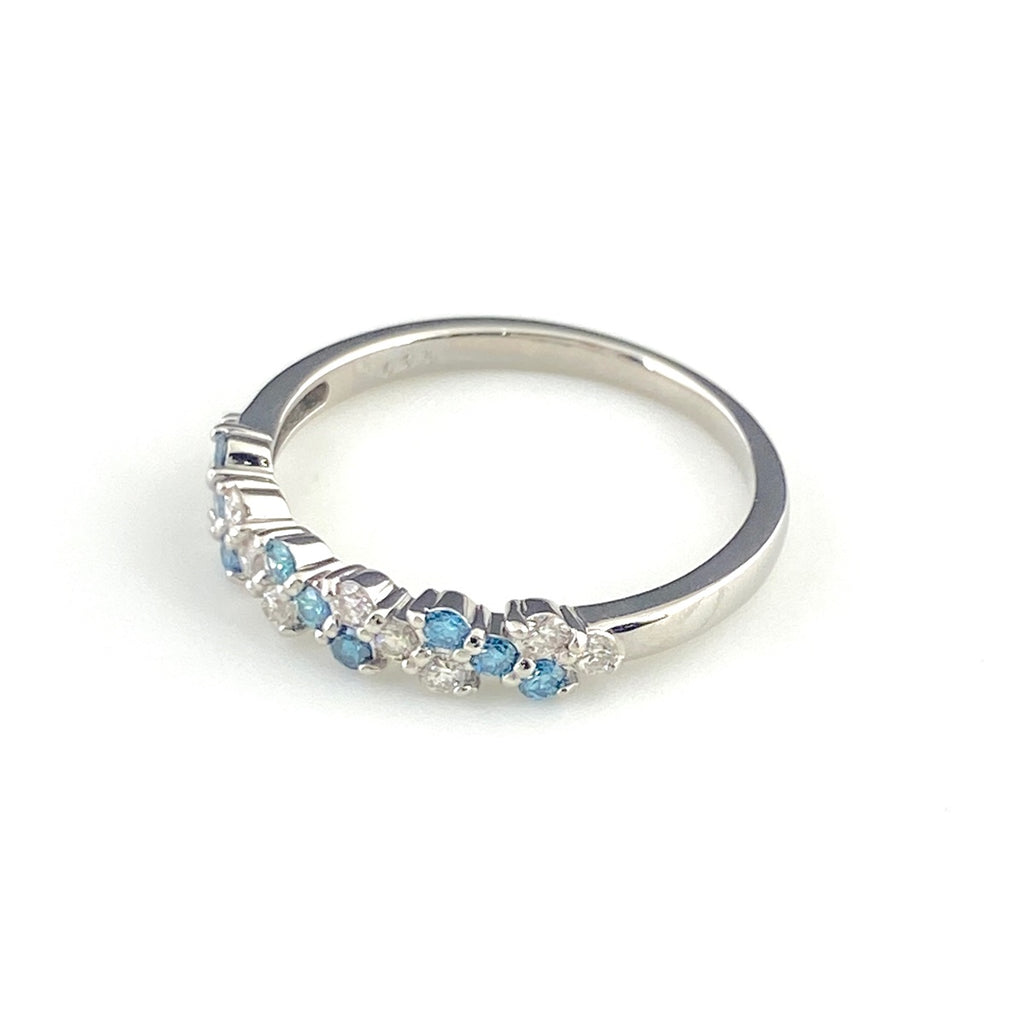 メレダイヤ デザインリング プラチナ 指輪 トリートメントダイヤ リング 11.5号 Pt900 ダイヤモンド レディース 【中古】nbjwl