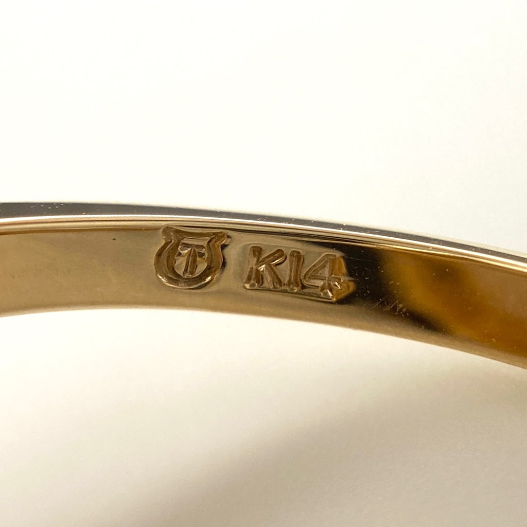 タサキ パール デザインリング YG イエローゴールド 指輪 真珠 リング 9号 K14 パール レディース 【中古】brjwl