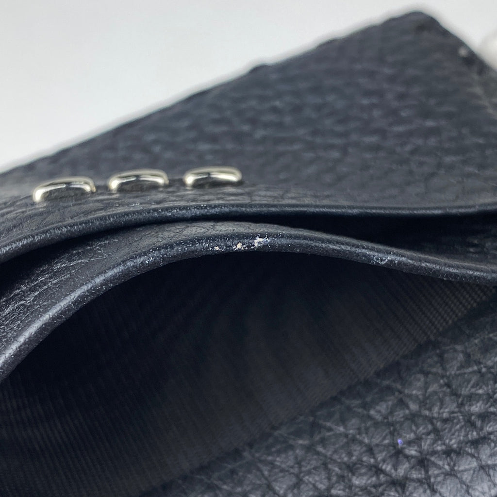 フェンディ セレリア カードケース ロゴ カード入れ カードケース レザー ブラック 7M0164 レディース 【中古】brbag