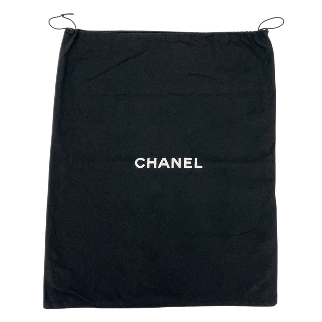 シャネル デカ マトラッセ シングルフラップ チェーン ショルダーバッグ ココマーク Ｗチェーン ショルダーバッグ キャビアスキン ブラック レディース 【中古】brbag