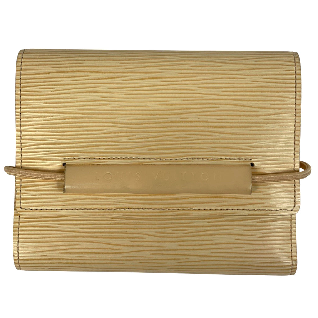 ルイ・ヴィトン ポルトモネ エラスティック カードケース コインケース 三つ折り財布 エピ ヴァニラ M6366A レディース 【中古】brbag