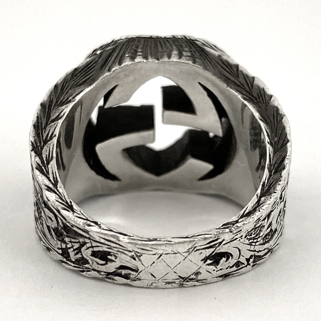 グッチ インターロッキングG リング 指輪 リング 8.5号 シルバー925 シルバー レディース 【中古】bracc