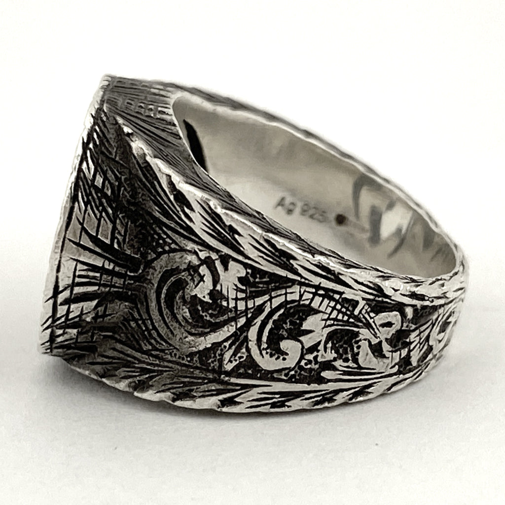 グッチ インターロッキングG リング 指輪 リング 8.5号 シルバー925 シルバー レディース 【中古】bracc