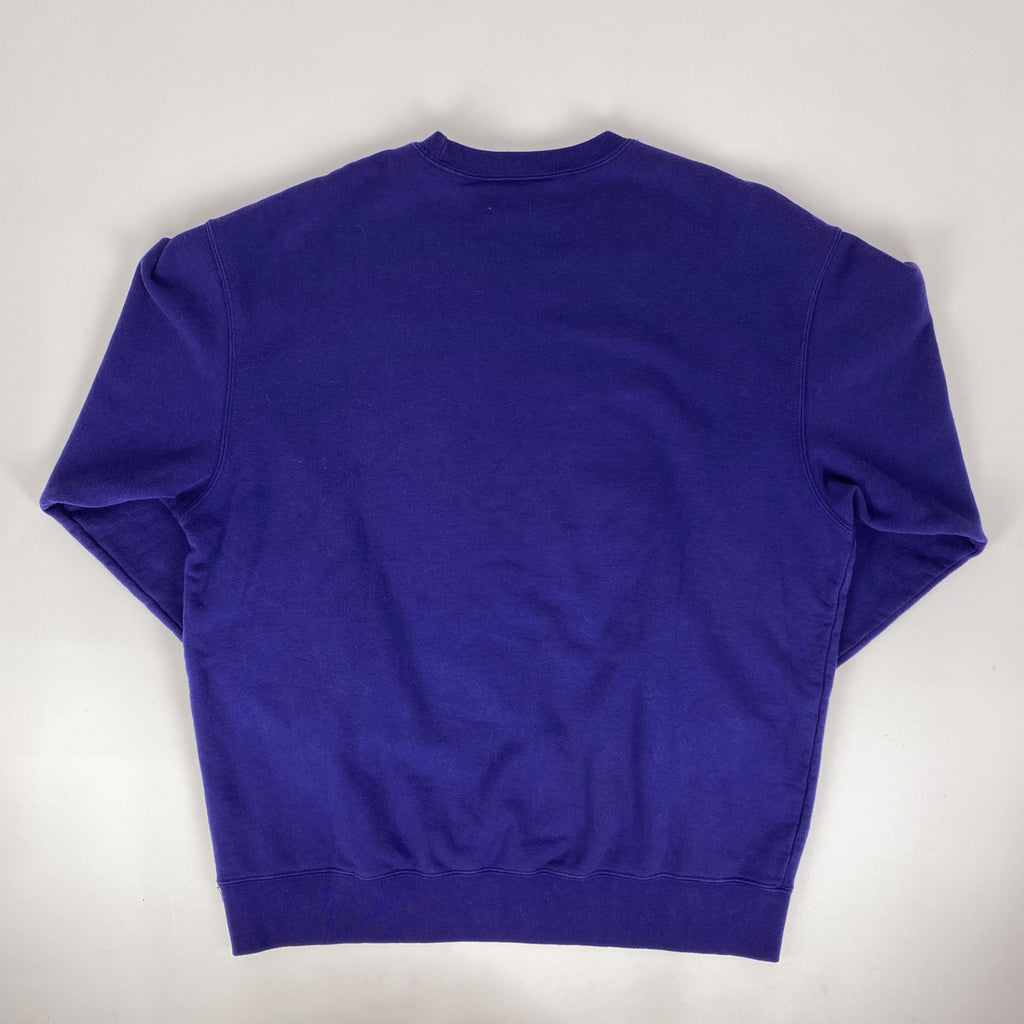 シュプリーム ロゴ トレーナー HYSTERIC GLAMOUR クルーネック スウェット トップス スウェット 綿 ネイビー メンズ 【中古】brapp