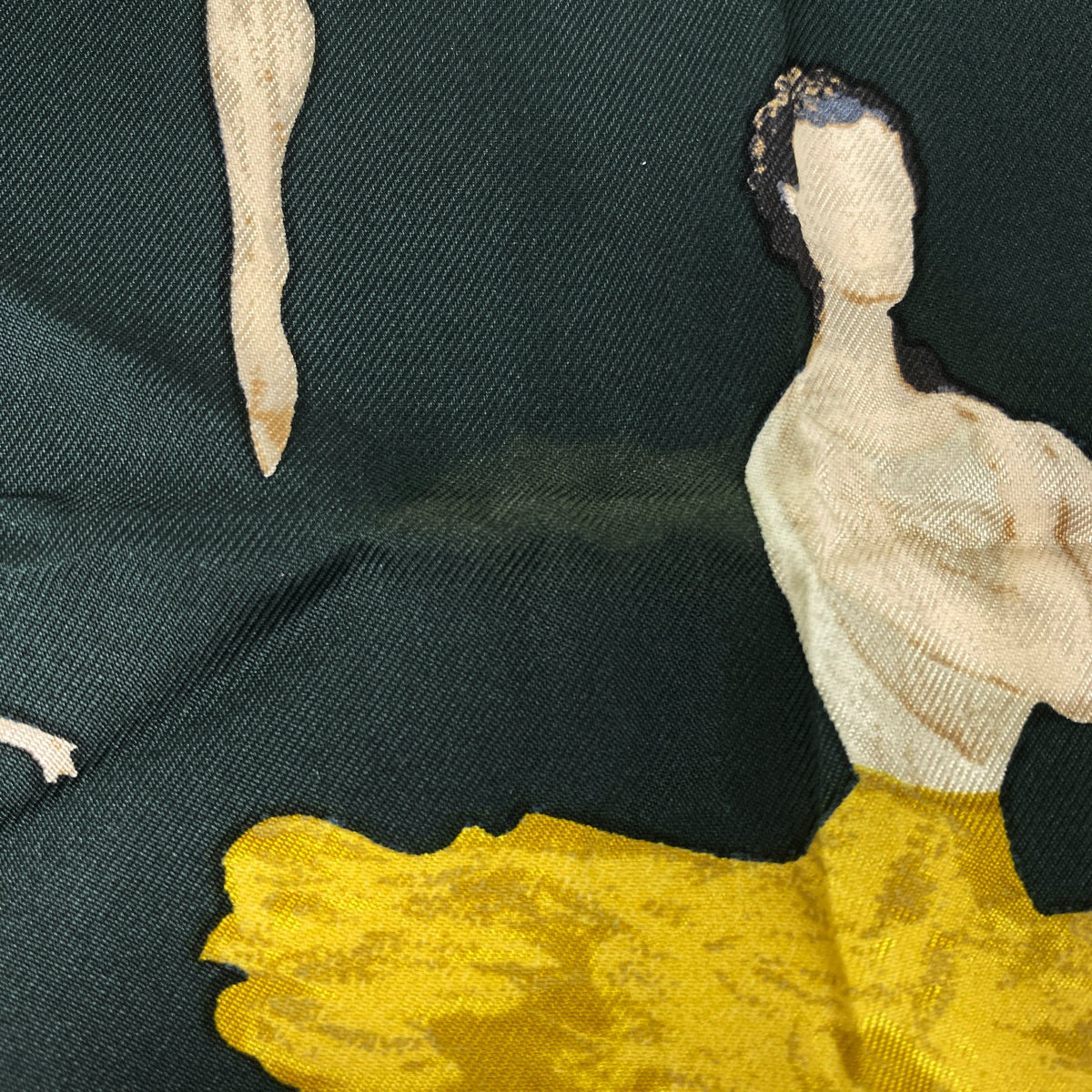 エルメス カレ90 LA DANCE バレリーナ　グリーン バイセル公式】エルメス カレ90 La Danse ラ ダンス バレリーナ