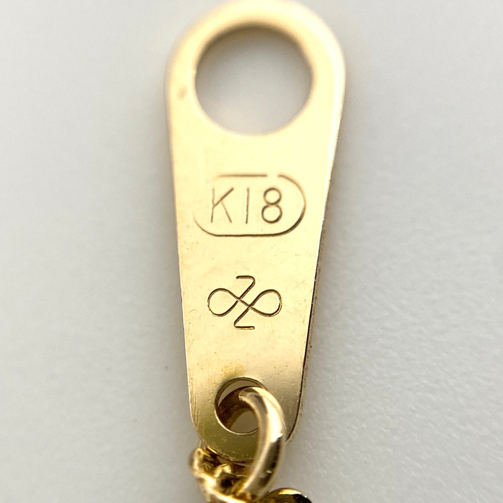 メレダイヤ デザインネックレス YG イエローゴールド ペンダント ネックレス K18 ダイヤモンド レディース 【中古】nbjwl