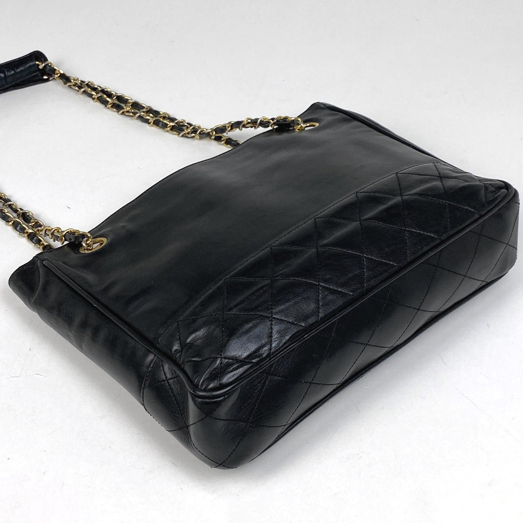 シャネル ココマーク チェーン ショルダーバッグ マトラッセ ショルダーバッグ レザー ブラック レディース 【中古】brbag