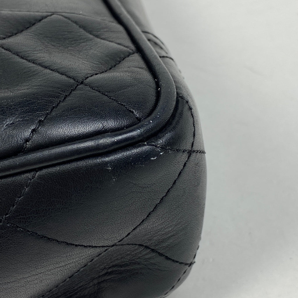 シャネル ココマーク チェーン ショルダーバッグ マトラッセ ショルダーバッグ レザー ブラック レディース 【中古】brbag