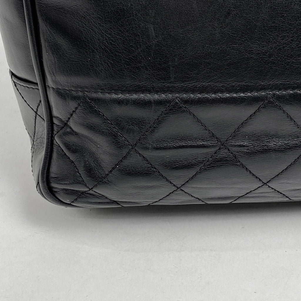 シャネル ココマーク チェーン ショルダーバッグ マトラッセ ショルダーバッグ レザー ブラック レディース 【中古】brbag