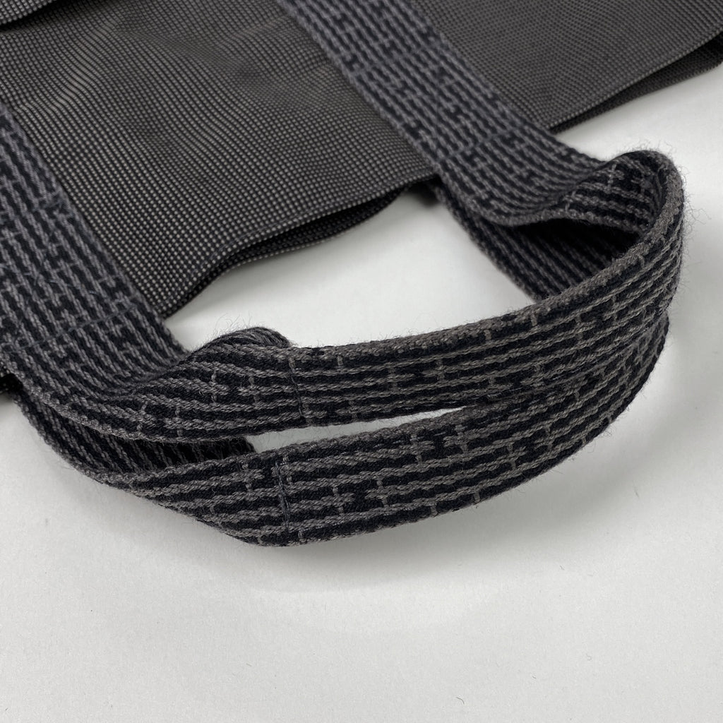 エルメス エールライン カバス Hロゴ ハンドバッグ トートバッグ ナイロンキャンバス グレー レディース 【中古】brbag