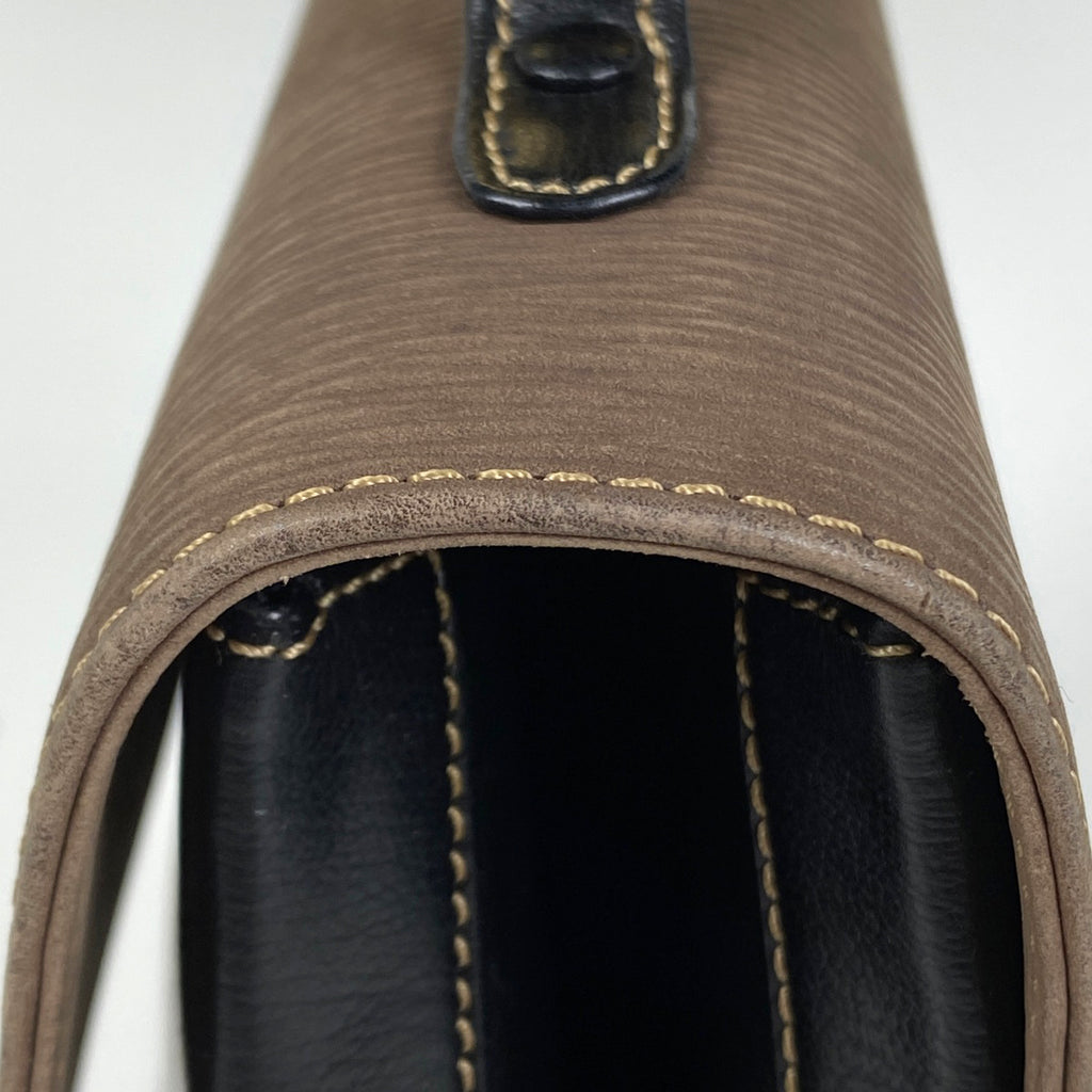 ロエベ ベラスケス ハンドバッグ  ロゴ ハンドバッグ レザー ブラック ブラウン レディース 【中古】brbag