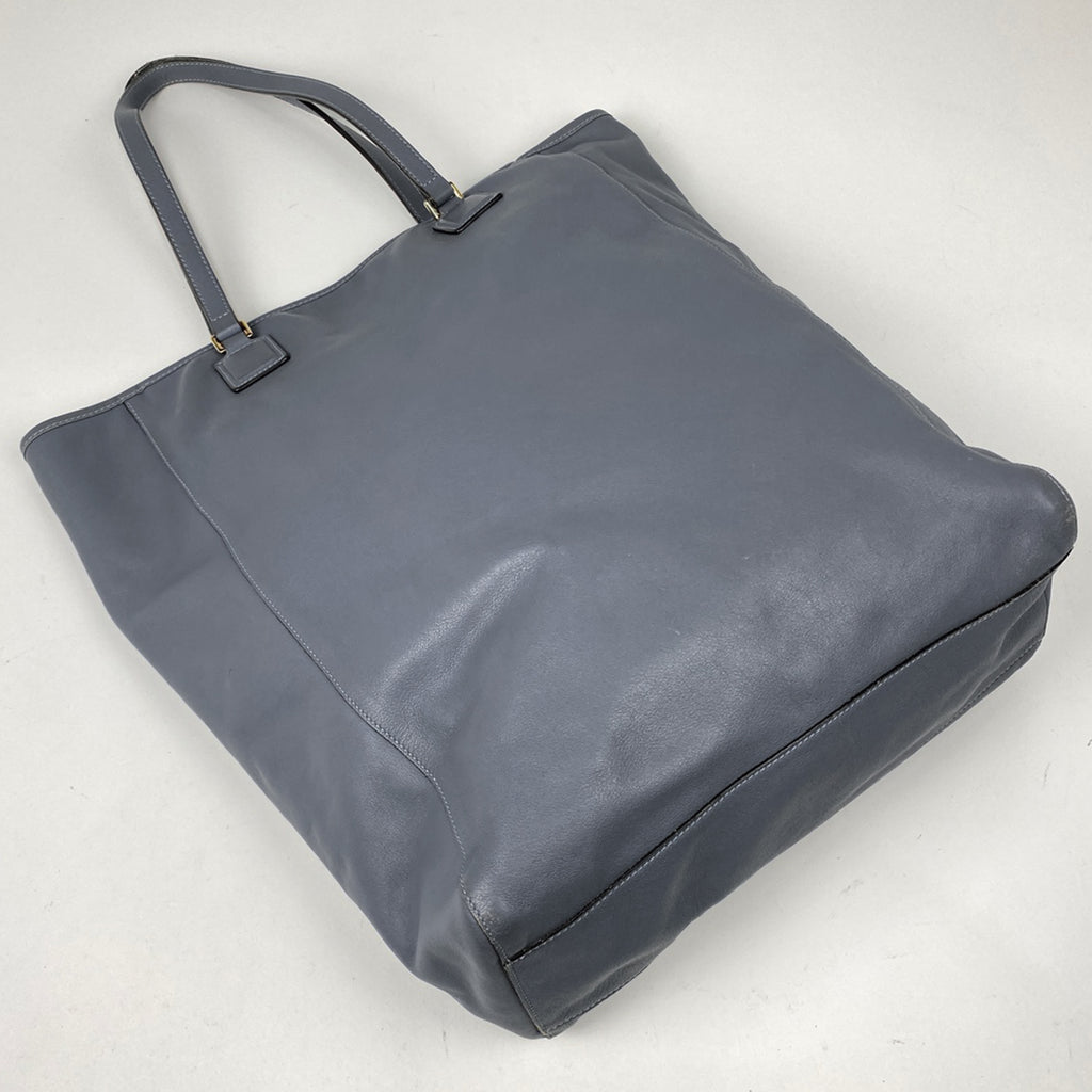 ロエベ アナグラム トートバッグ ショルダーバッグ トートバッグ レザー グレー レディース 【中古】brbag