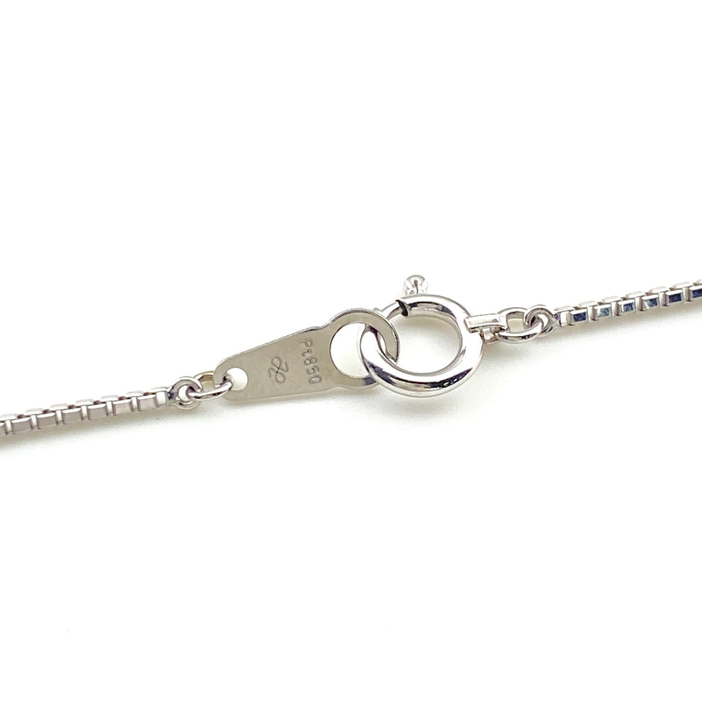 メレダイヤ デザインネックレス プラチナ ペンダント ハート ネックレス Pt850 ダイヤモンド レディース 【中古】nbjwl