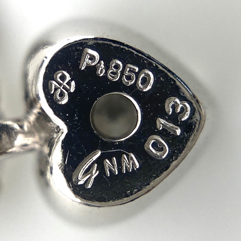 メレダイヤ デザインネックレス プラチナ ペンダント ハート ネックレス Pt850 ダイヤモンド レディース 【中古】nbjwl