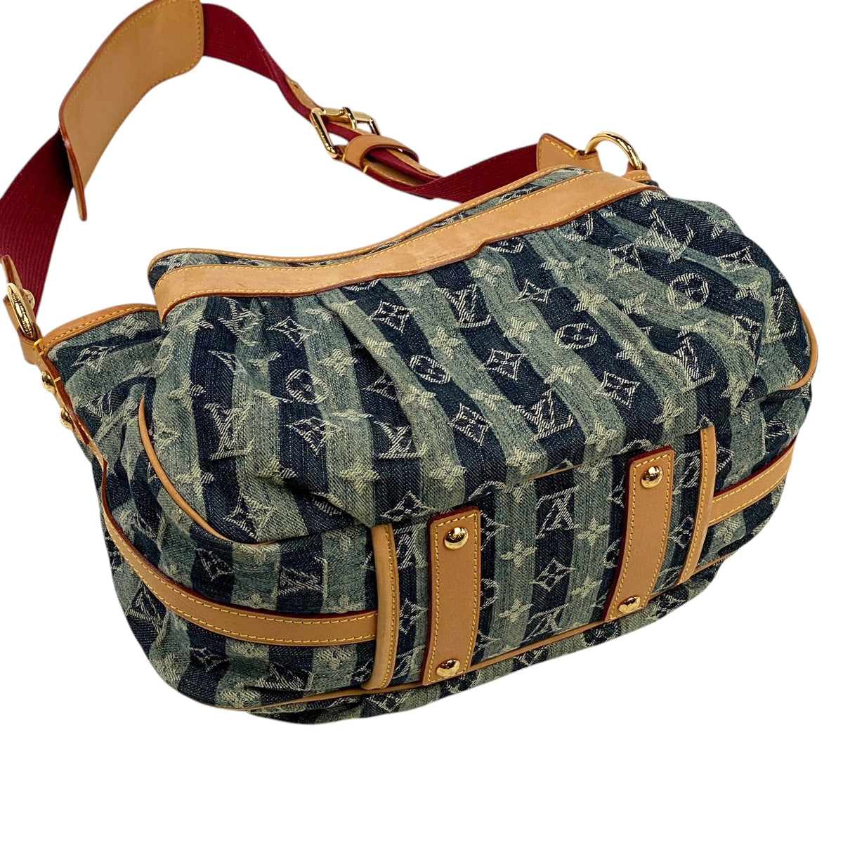 2007年クルーズラインの デニム生地バッグ、「ポルテ・エポル・レイエ」 バイセル公式】ルイ・ヴィトン ポルテ エポル レイエ MM クルーズ