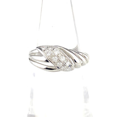 ポーラ メレダイヤ デザインリング プラチナ 指輪 リング 9号 Pt900 ダイヤモンド レディース 【中古】brjwl