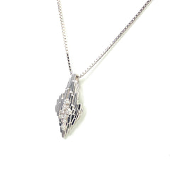 ポーラ メレダイヤ デザインネックレス プラチナ ペンダント ネックレス Pt900 Pt850 ダイヤモンド レディース 【中古】brjwl