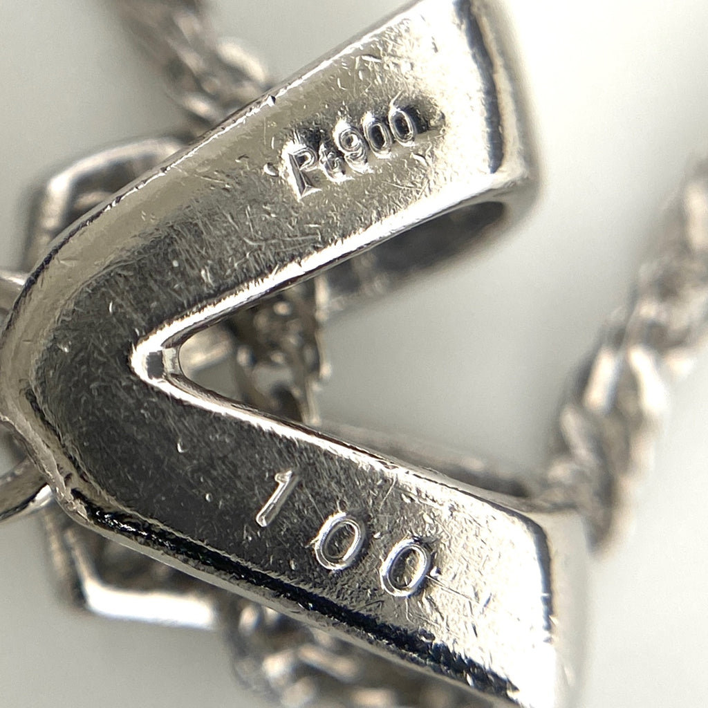 メレダイヤ デザインネックレス プラチナ ペンダント ネックレス Pt900 Pt850 ダイヤモンド レディース 【中古】nbjwl