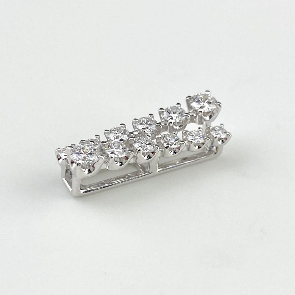 タサキ メレダイヤ ペンダントトップ WG ホワイトゴールド ペンダントトップ K18 WG ダイヤモンド レディース 【中古】brjwl