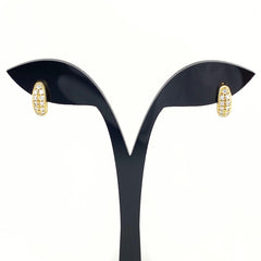 ミキモト メレダイヤ デザインピアス YG イエローゴールド ピアス K18 ダイヤモンド レディース 【中古】brjwl