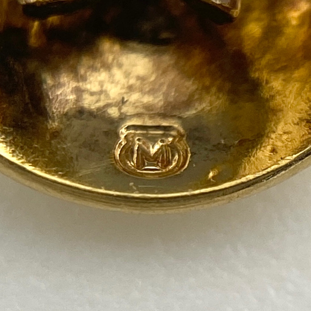 ミキモト メレダイヤ デザインピアス YG イエローゴールド ピアス K18 ダイヤモンド レディース 【中古】brjwl