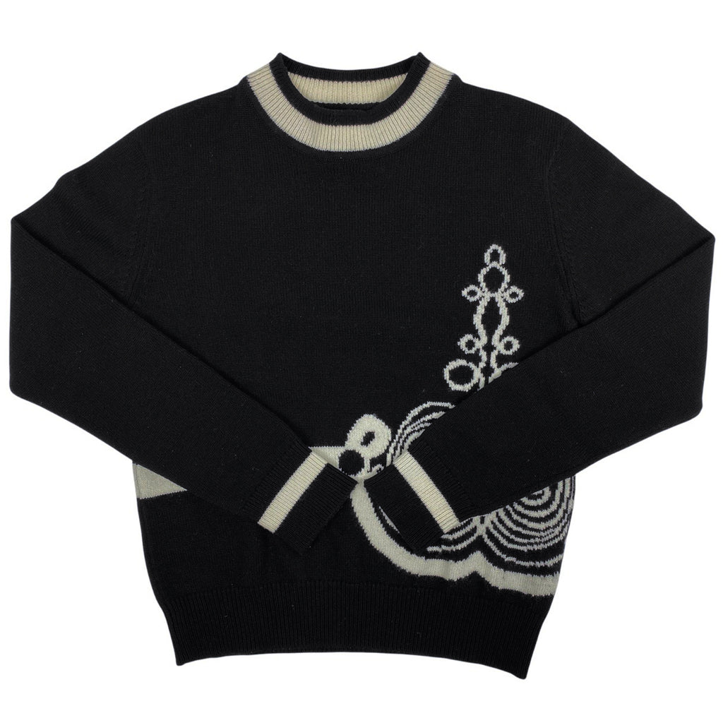 エルメス デザイン モックネック セーター ハイネック トップス セーター カシミヤ ブラック レディース 【中古】brapp