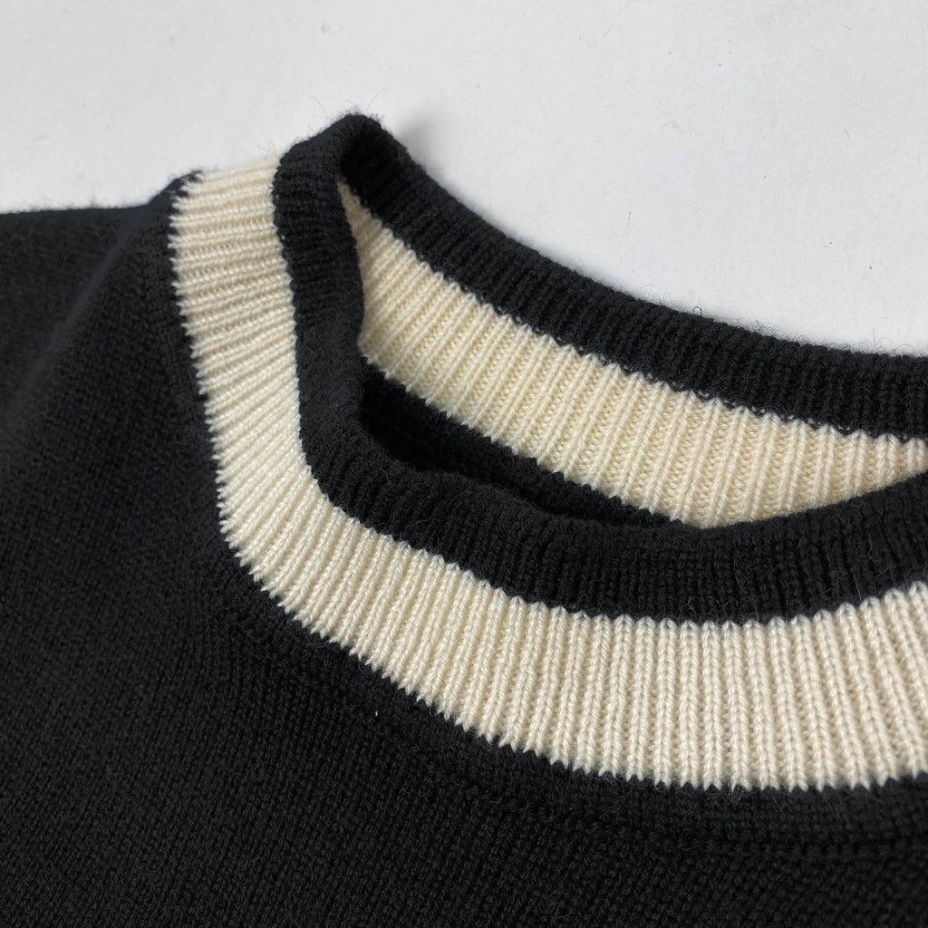 エルメス デザイン モックネック セーター ハイネック トップス セーター カシミヤ ブラック レディース 【中古】brapp