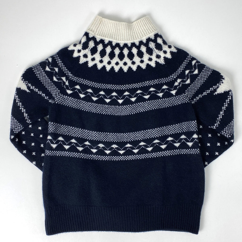 クリスチャンディオール ロゴ ハイネック セーター 星 ニット 長袖 トップス セーター ウール カシミヤ ネイビー レディース 【中古】brapp