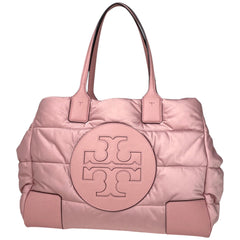 トリーバーチ ロゴ トートバッグ エラ パッファ トートバッグ ナイロン ピンク レディース 【中古】brbag