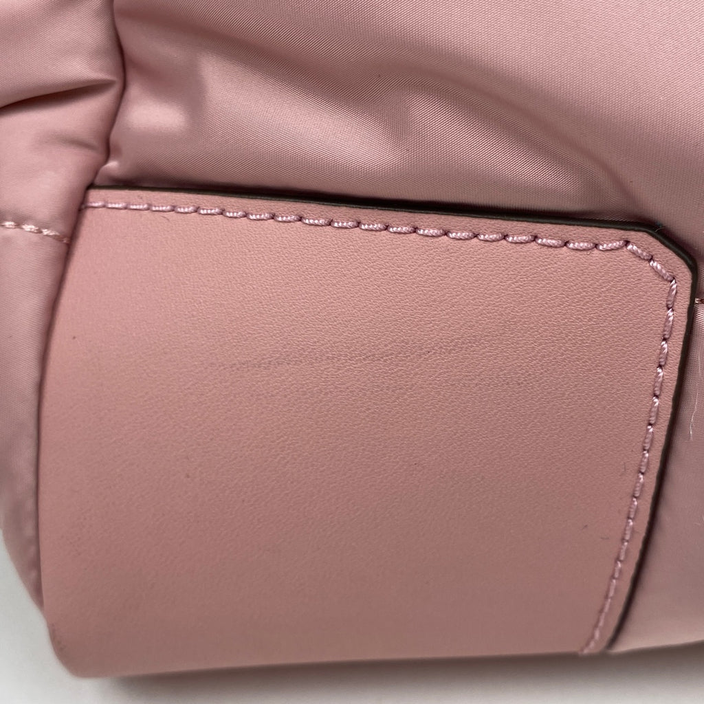 トリーバーチ ロゴ トートバッグ エラ パッファ トートバッグ ナイロン ピンク レディース 【中古】brbag