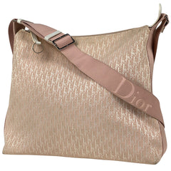 クリスチャンディオール トロッター柄 ショルダーバッグ 肩掛け 斜め掛け ショルダーバッグ キャンバス ピンク レディース 【中古】brbag