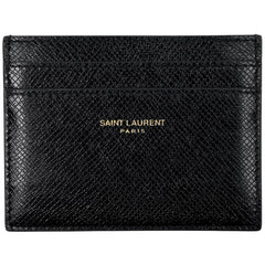 サンローラン ロゴ カードケース メンズ カードケース レザー ブラック 375946 レディース 【中古】brbag