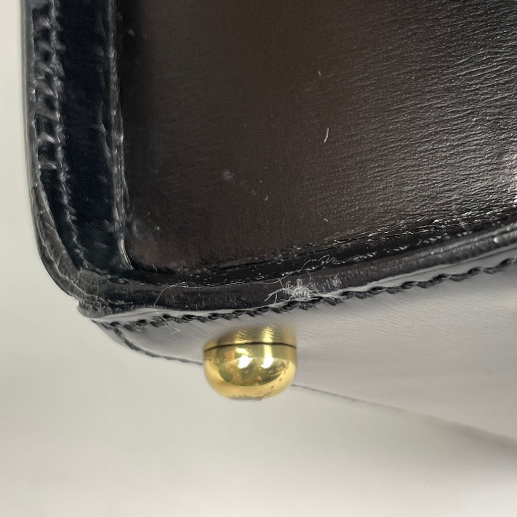 カルティエ パンテール ハンドバッグ 2WAY ショルダーバッグ 豹 パンサーモチーフ ハンドバッグ レザー ブラック レディース 【中古】brbag
