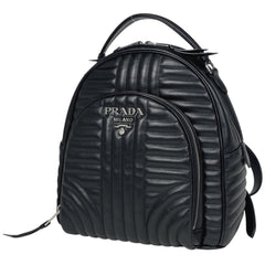 プラダ ダイアグラム リュックサック バックパック リュック レザー ネロ(ブラック) 1BZ030 レディース 【中古】brbag