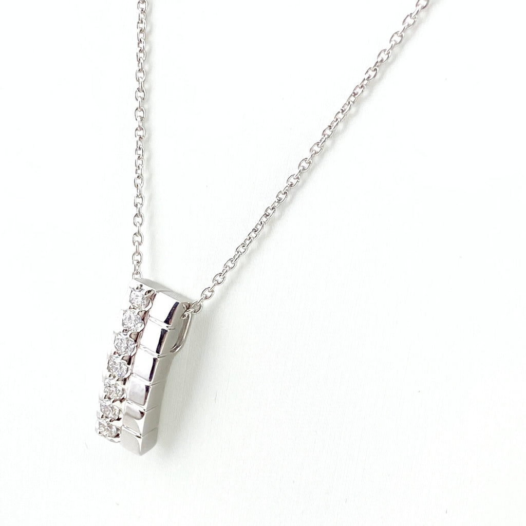 ポーラ メレダイヤ デザインネックレス WG ホワイトゴールド ペンダント ネックレス K18 WG ダイヤモンド レディース 【中古】brjwl