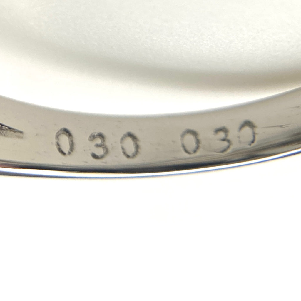 エメラルド デザインリング プラチナ メレダイヤ 指輪 リング 9.5 Pt900 エメラルド ダイヤモンド レディース 【中古】nbjwl