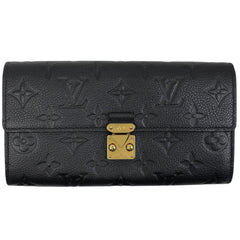 ルイ・ヴィトン ポルトフォイユ サラ メティス 札入れ 小銭入れ 長財布 モノグラムアンプラント ノワール(ブラック) M82638 レディース 【中古】brbag
