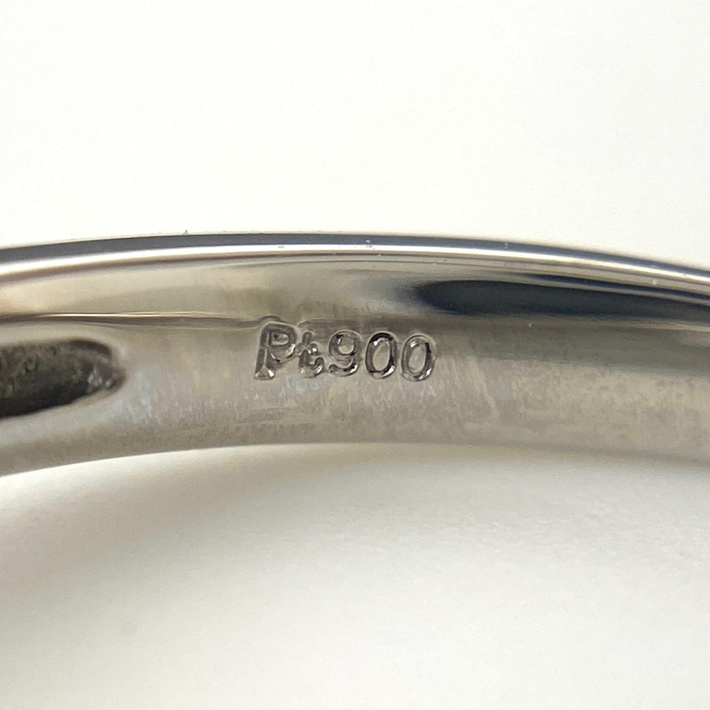 メレダイヤ デザインリング プラチナ 指輪 リング 9号 Pt900 ダイヤモンド レディース 【中古】nbjwl