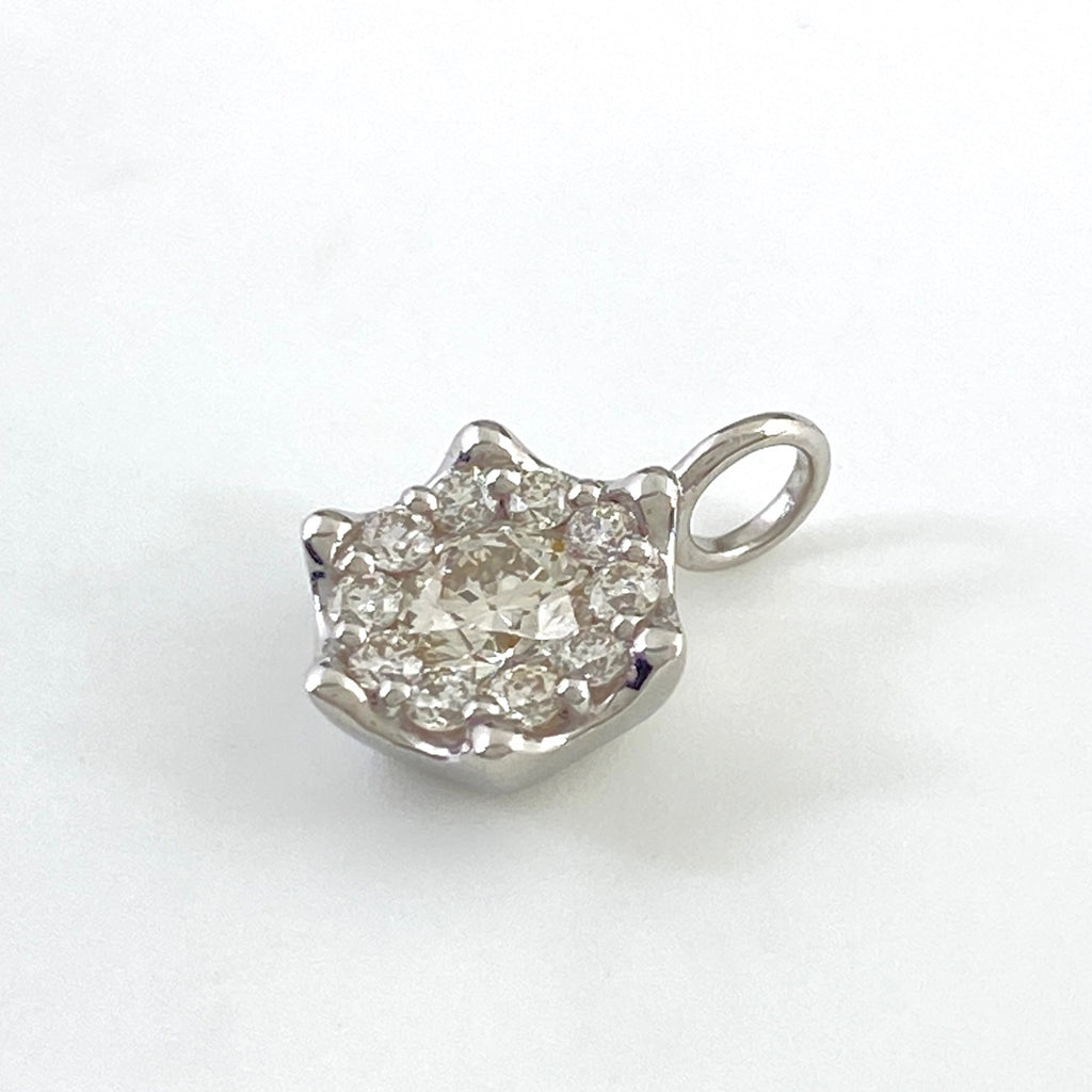 メレダイヤ ペンダントトップ プラチナ ペンダントトップ Pt900 ダイヤモンド レディース 【中古】nbjwl