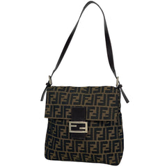 フェンディ ズッカ柄 ショルダーバッグ 肩掛け ロゴ ハンドバッグ ショルダーバッグ キャンバス ブラウン 26730 レディース 【中古】brbag