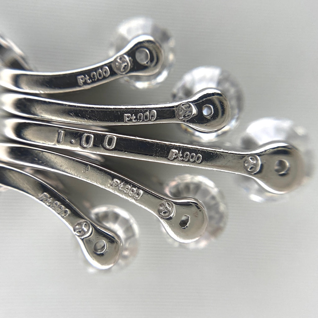 メレダイヤ デザインネックレス プラチナ ペンダント ネックレス Pt900 Pt850 ダイヤモンド レディース 【中古】nbjwl