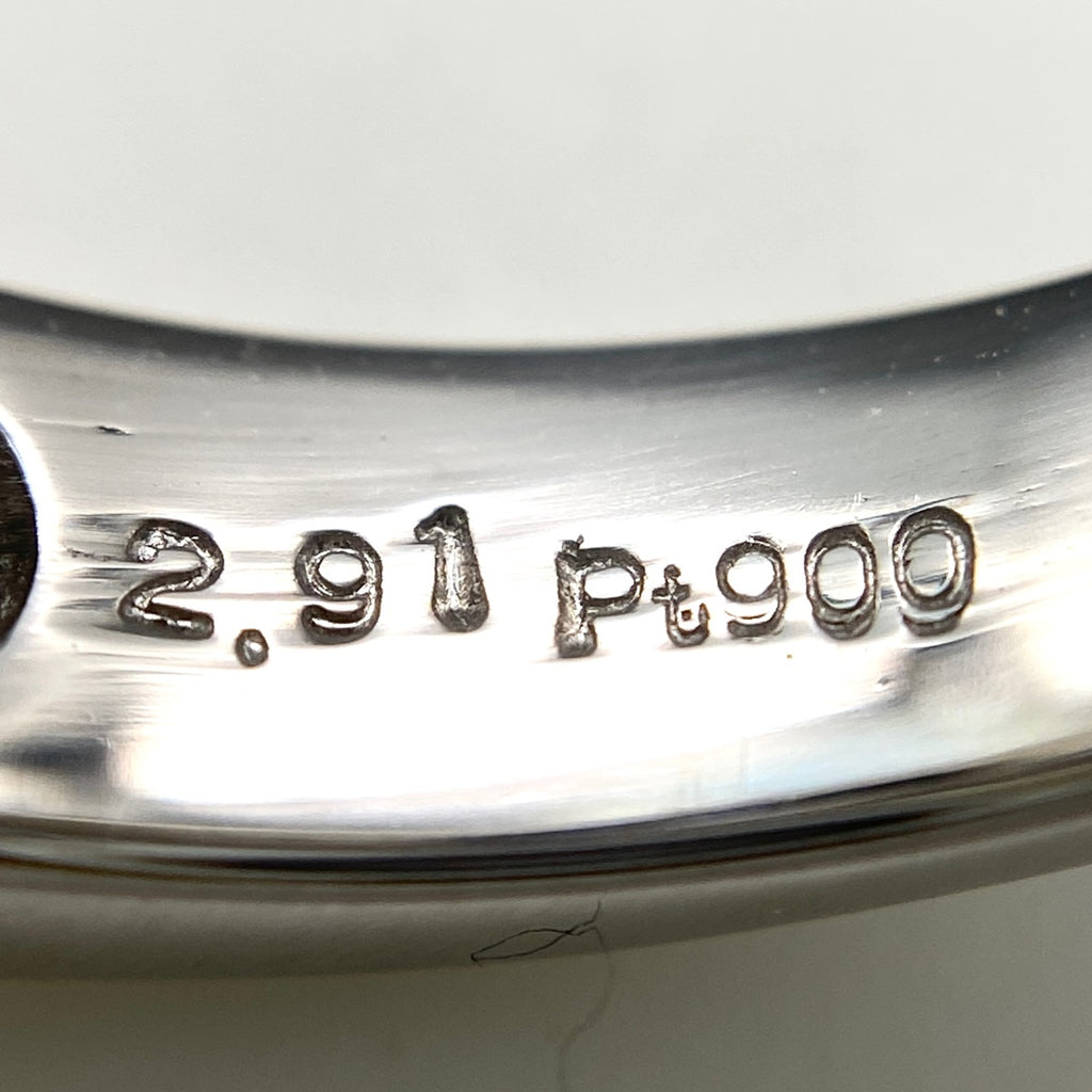 サファイア デザインリング プラチナ 指輪 メレダイヤ リング 13号 Pt900 サファイア ダイヤモンド レディース 【中古】nbjwl