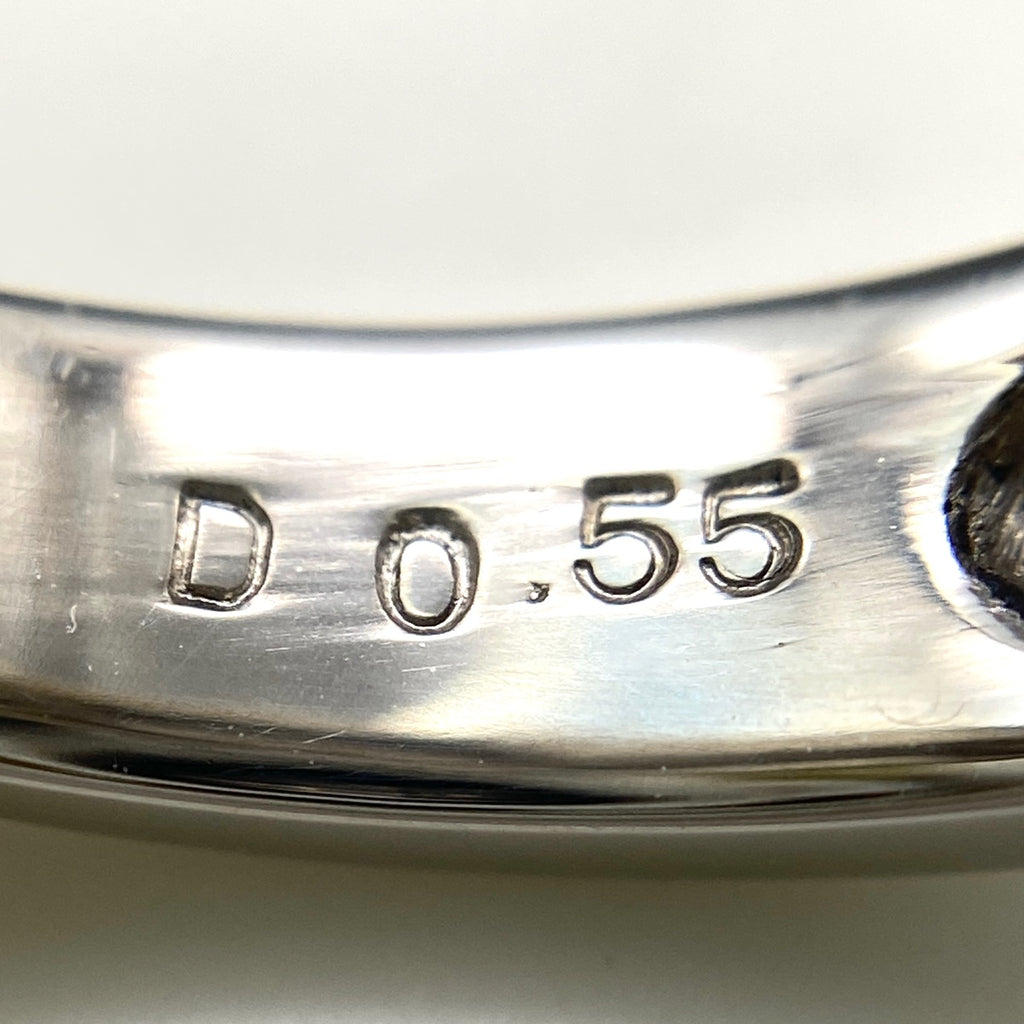 サファイア デザインリング プラチナ 指輪 メレダイヤ リング 13号 Pt900 サファイア ダイヤモンド レディース 【中古】nbjwl
