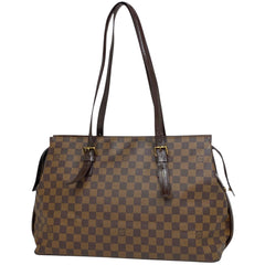 ルイ・ヴィトン チェルシー トートバッグ 肩掛け トートバッグ ダミエ ブラウン N51119 レディース 【中古】brbag