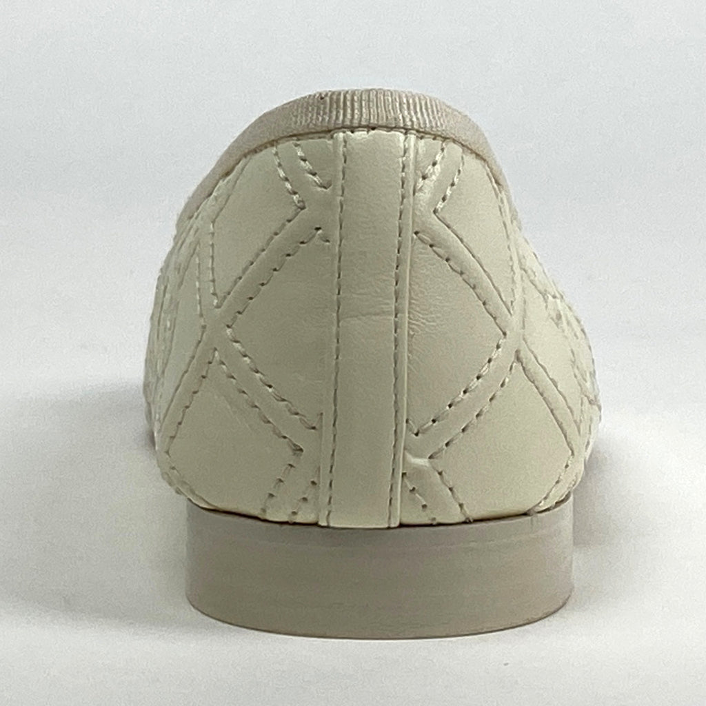 シャネル ココマーク パンプス CC ラウンドトゥ マトラッセ バレエシューズ 靴 パンプス レザー パテントレザー ホワイト ブラック レディース 【中古】brapp