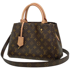 ルイ・ヴィトン モンテーニュ BB ショルダーバッグ 2WAY ハンドバッグ モノグラム ブラウン M41055 レディース 【中古】brbag