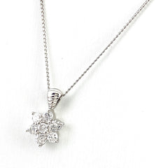 メレダイヤ デザインネックレス プラチナ ペンダント ネックレス Pt900 ダイヤモンド レディース 【中古】nbjwl
