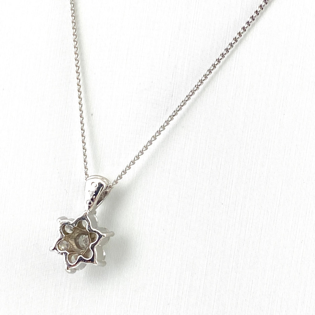 メレダイヤ デザインネックレス プラチナ ペンダント ネックレス Pt900 ダイヤモンド レディース 【中古】nbjwl